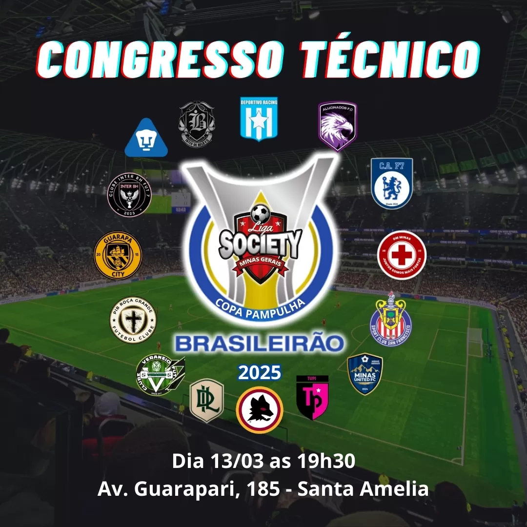 Vem aí a Liga Pampulha Brasileirão  2025... o primeiro torneio f7  classista de pontos corridos da Liga